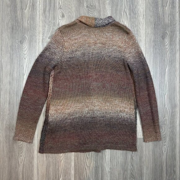 Chico’s Multi-Color Knit Cardigan Sweater Size M - Picture 4 of 6